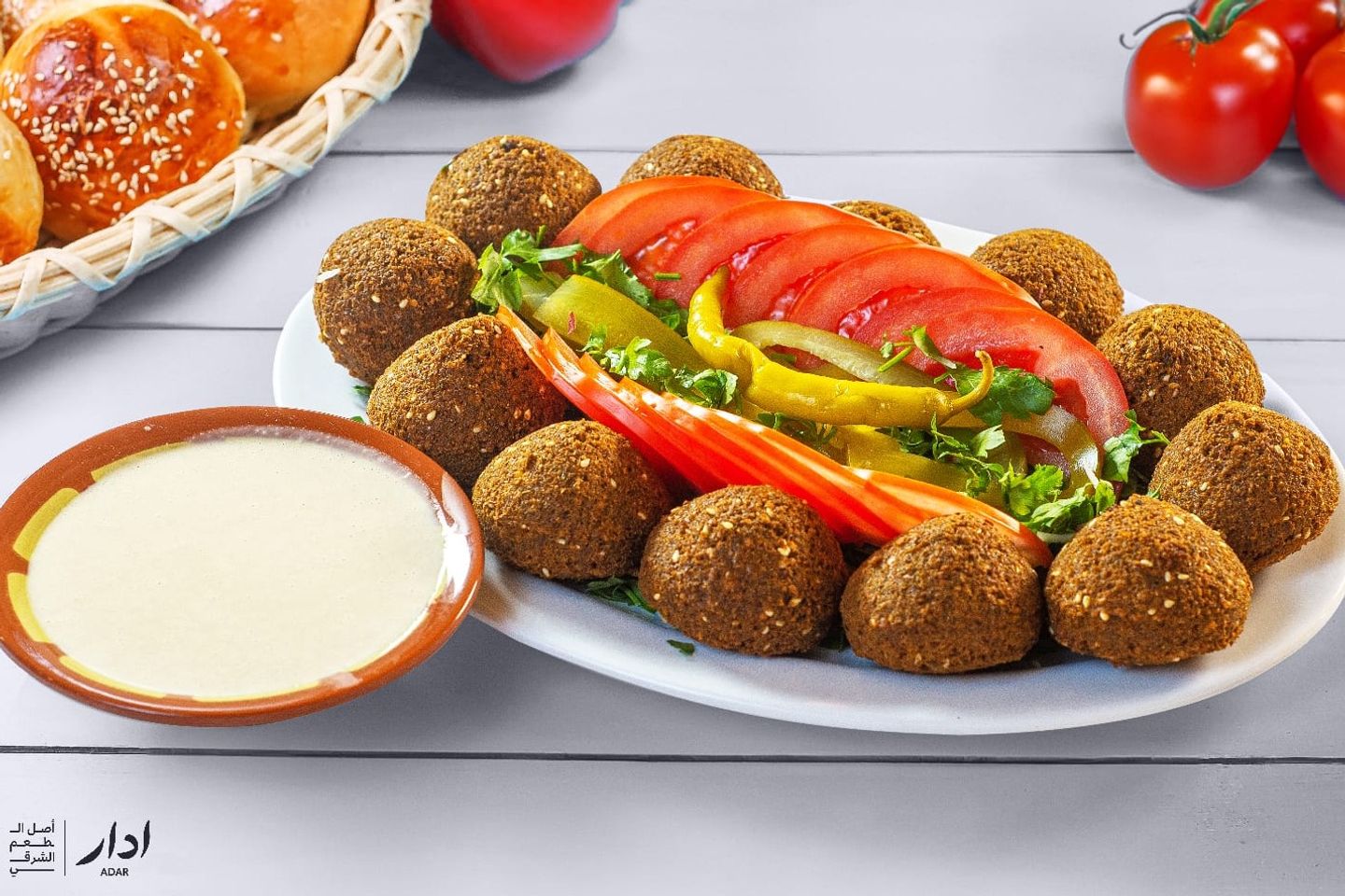 Falafel Plate With Eggs - Small