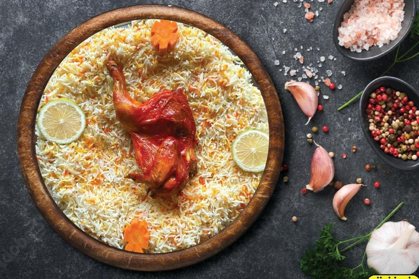 Mandi Chicken Biryani - Quarter
