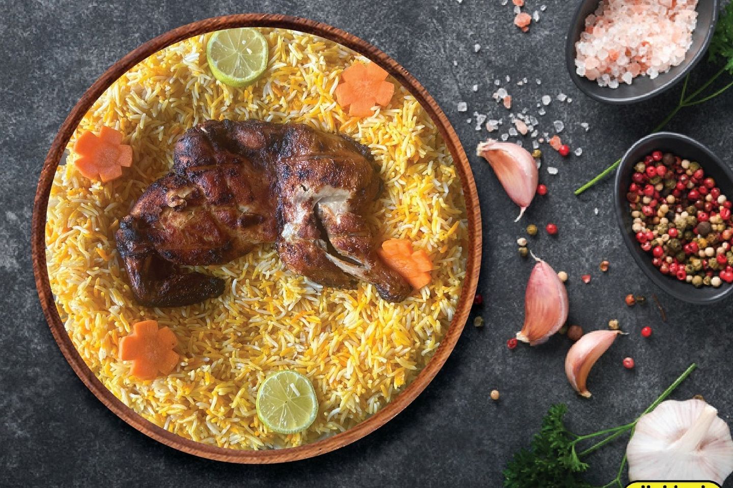 Mandi Chicken On Charcoal - Quarter