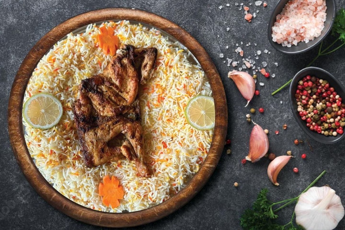 Chicken Biryani On Charcoal - Quarter