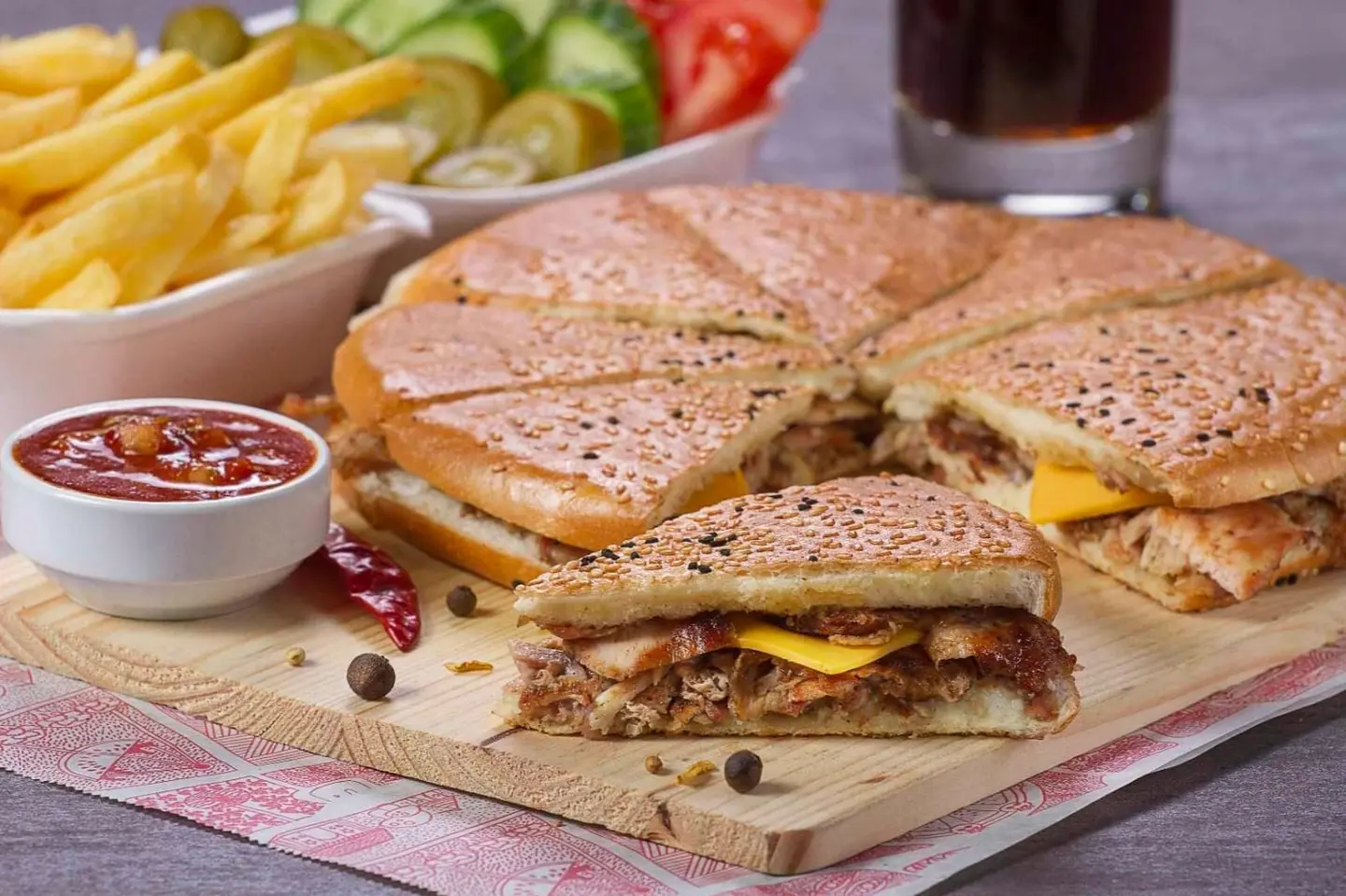 Moroccan Bashka Meal - Oroccan Meat Bashka Meal Served With Potatoes Sauce And A Soft Drink