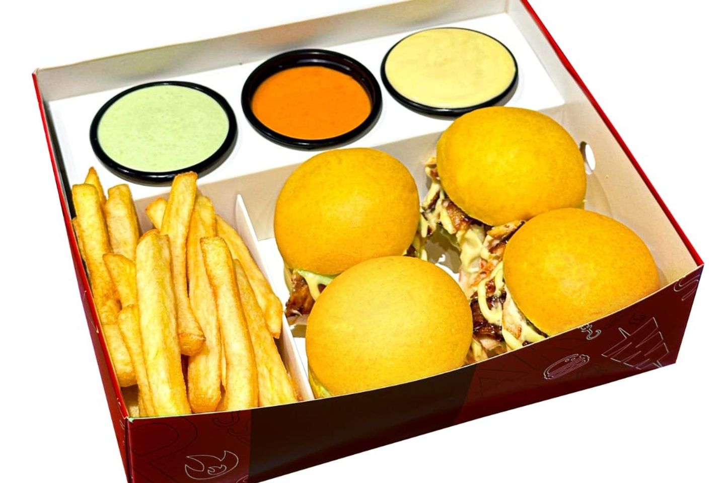 Box Mini Burger Mix - 8 Pcs