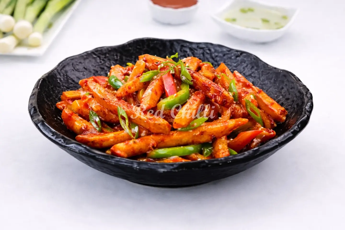 البطاطس الحارة المقرمشة   - مع العسل