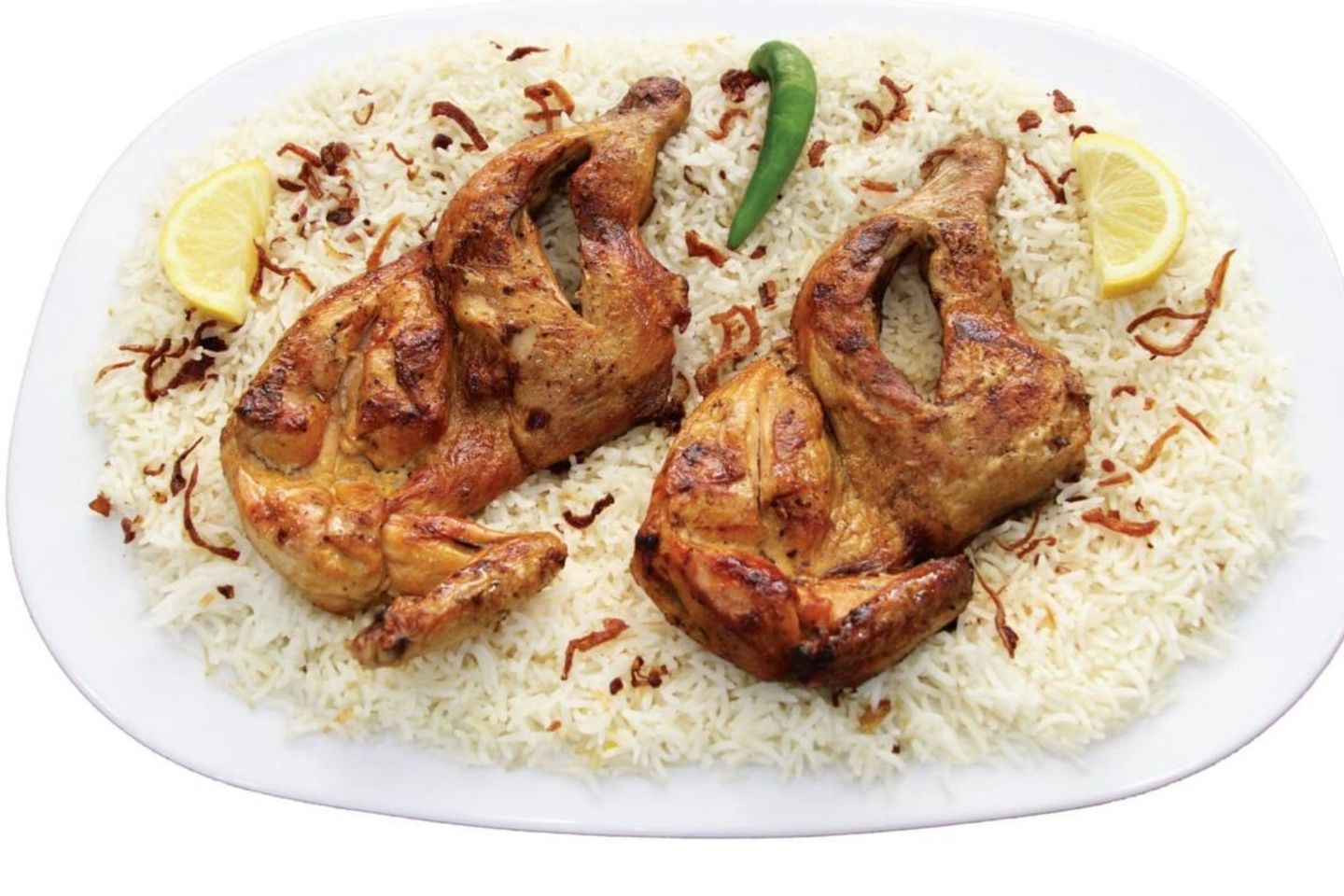 دجاج مظبي - نص دجاج رز بشاور