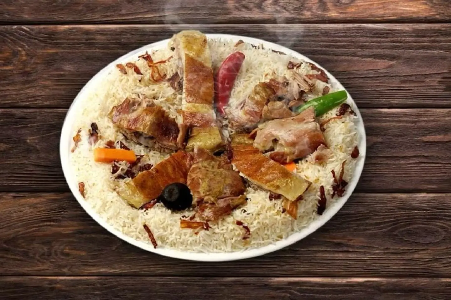 نفر لحم حنيذ بالمرخ  - نفر لحم حنيذ بالمرخ -نفر