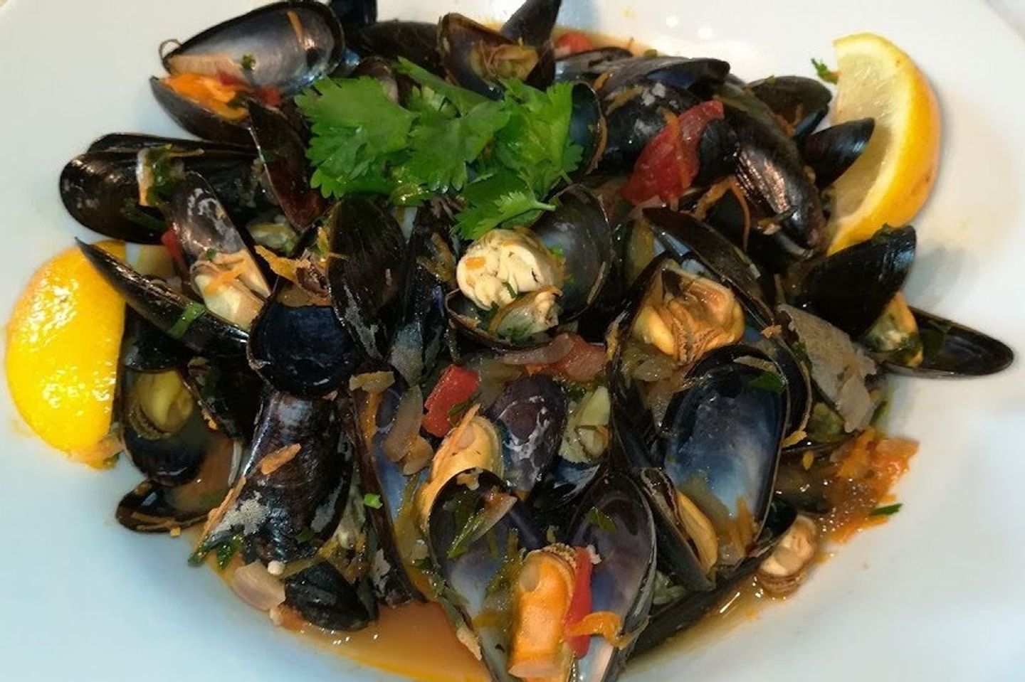 Mussels - Cooked With Cream And Mozzarella Cheese