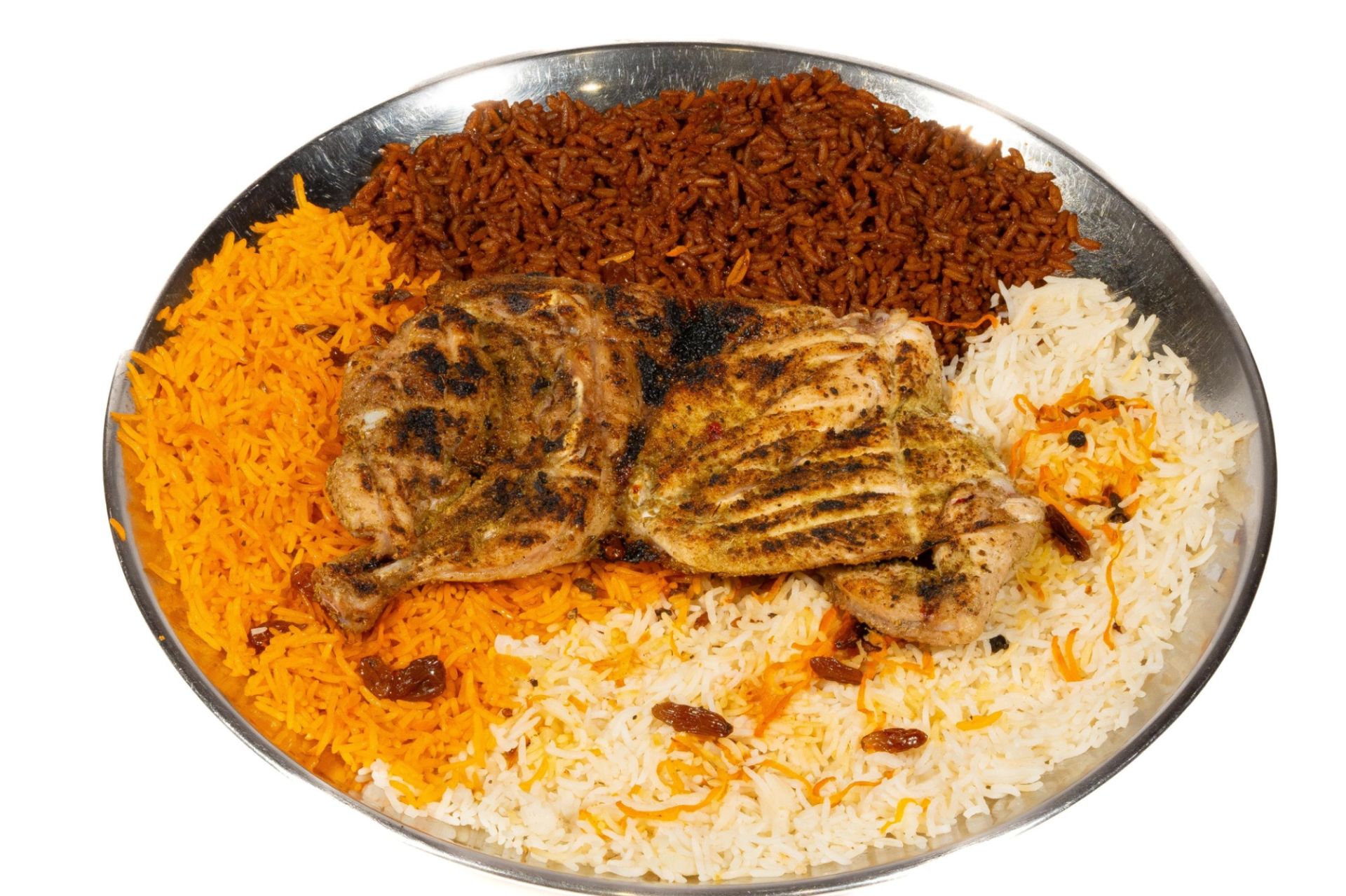 بازوكا دجاج على الفحم مع الأرز - نص دجاج