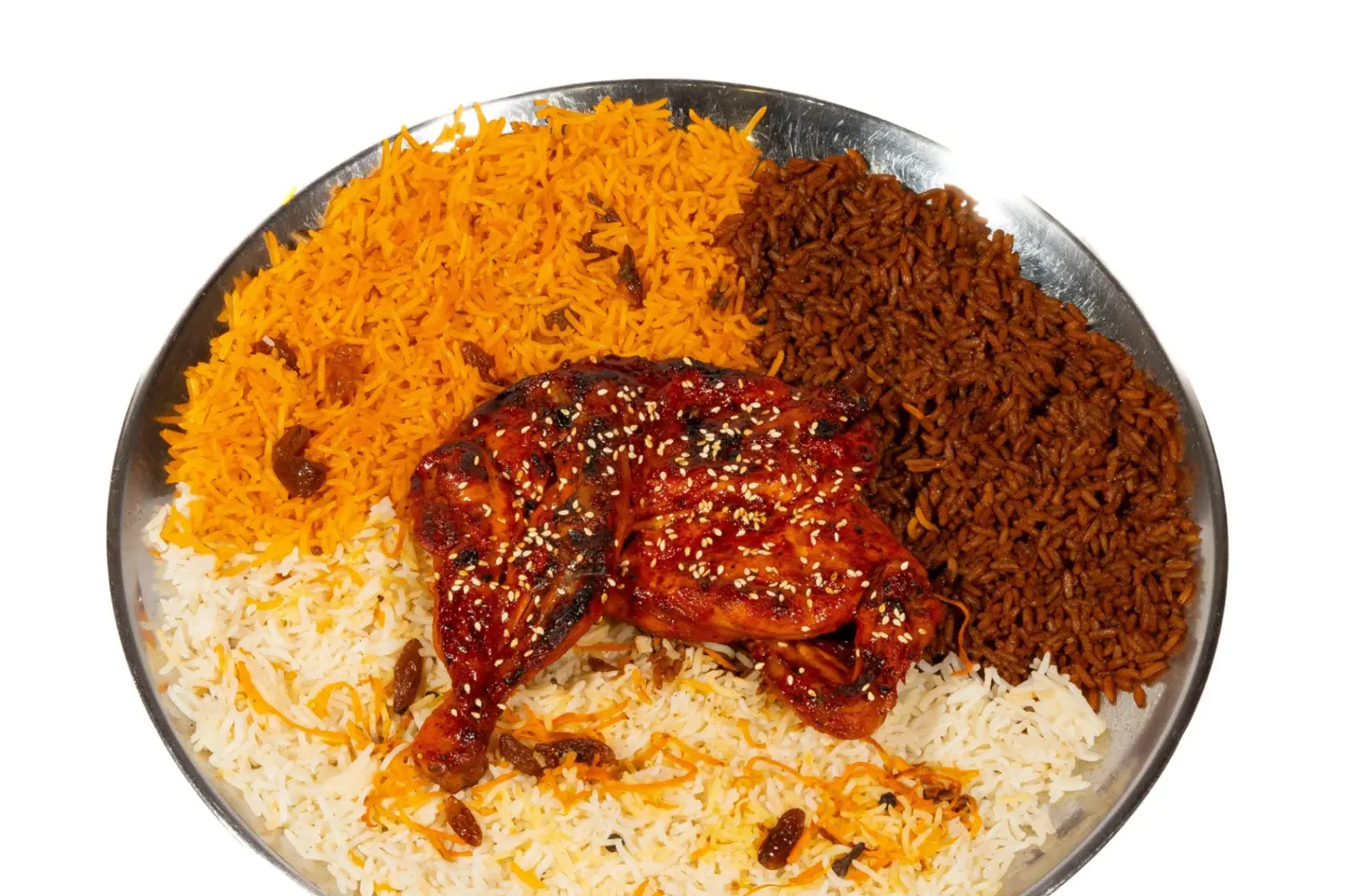 Honey With Red Pepper Chicken With Rice - Half Chicken