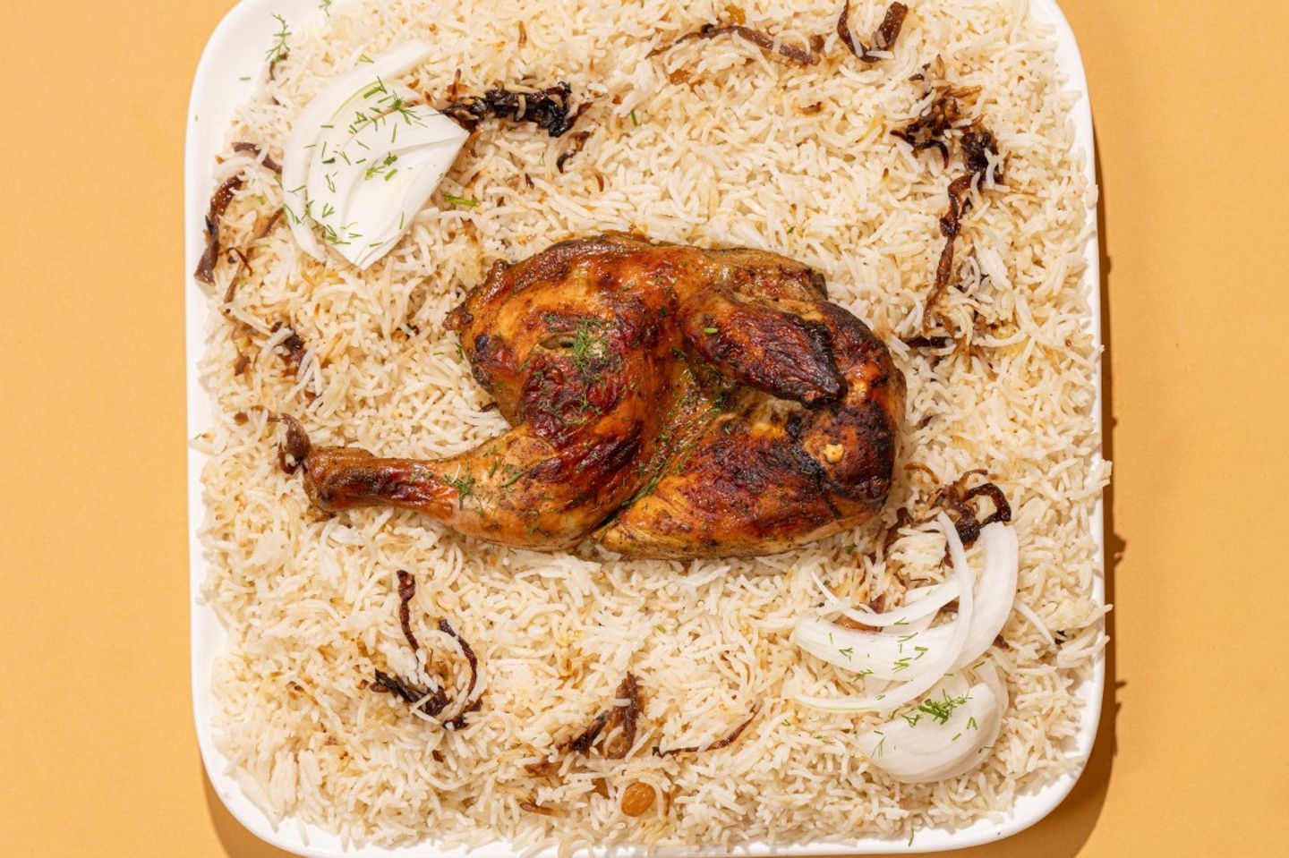 أرز بشاور مع نص حبه دجاج - نفر واحد