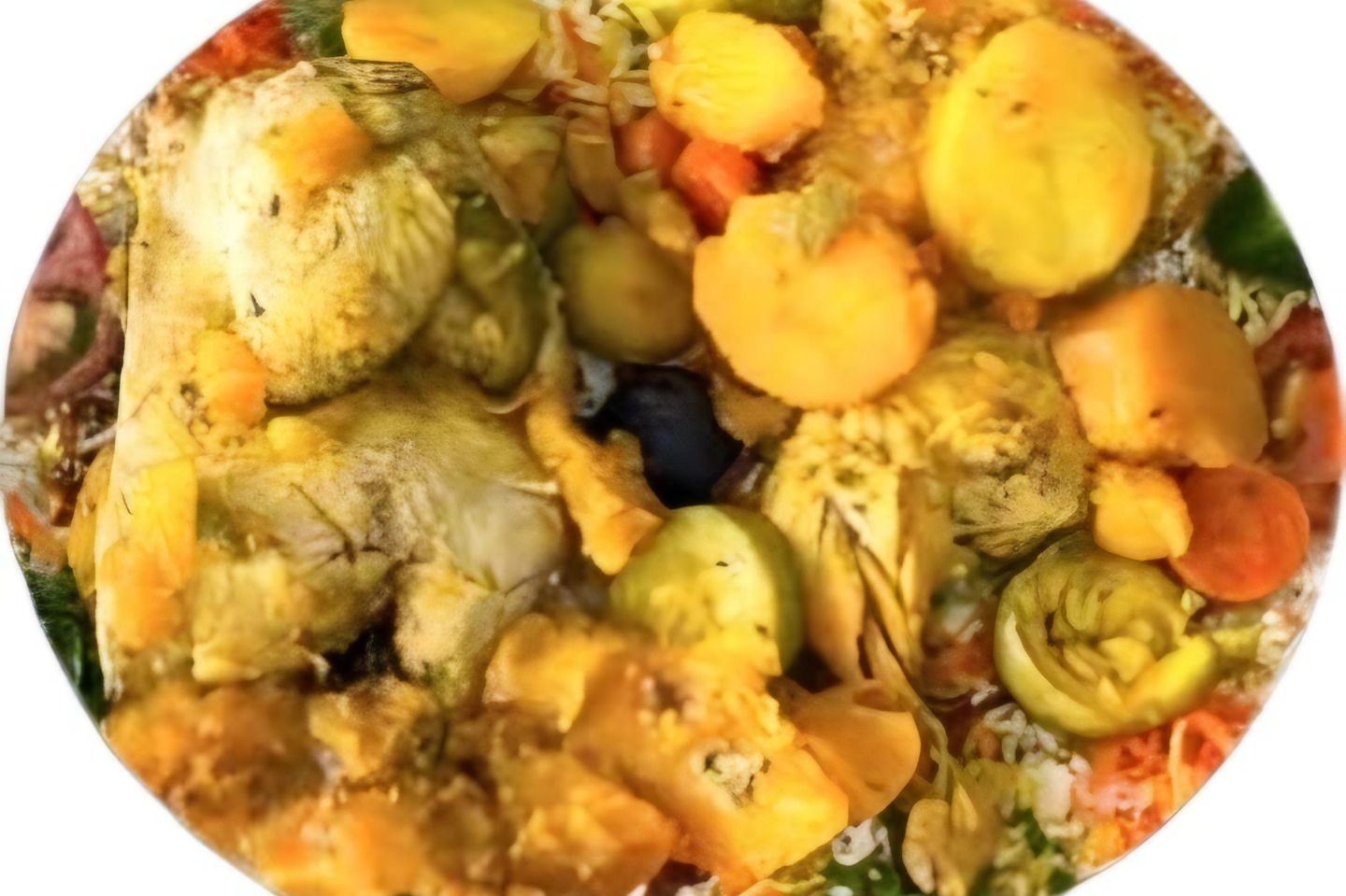 Mazyouna Chicken  - Half Mandi Rice