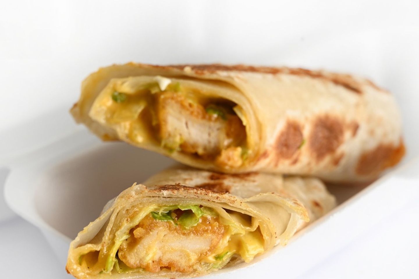 Strips Sandwich With Mutabbak Bread - Sandwich