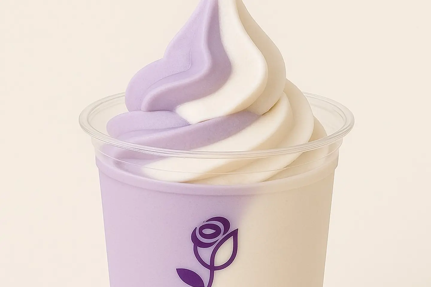 Mix Taro And Vanilla Ice Cream - Large