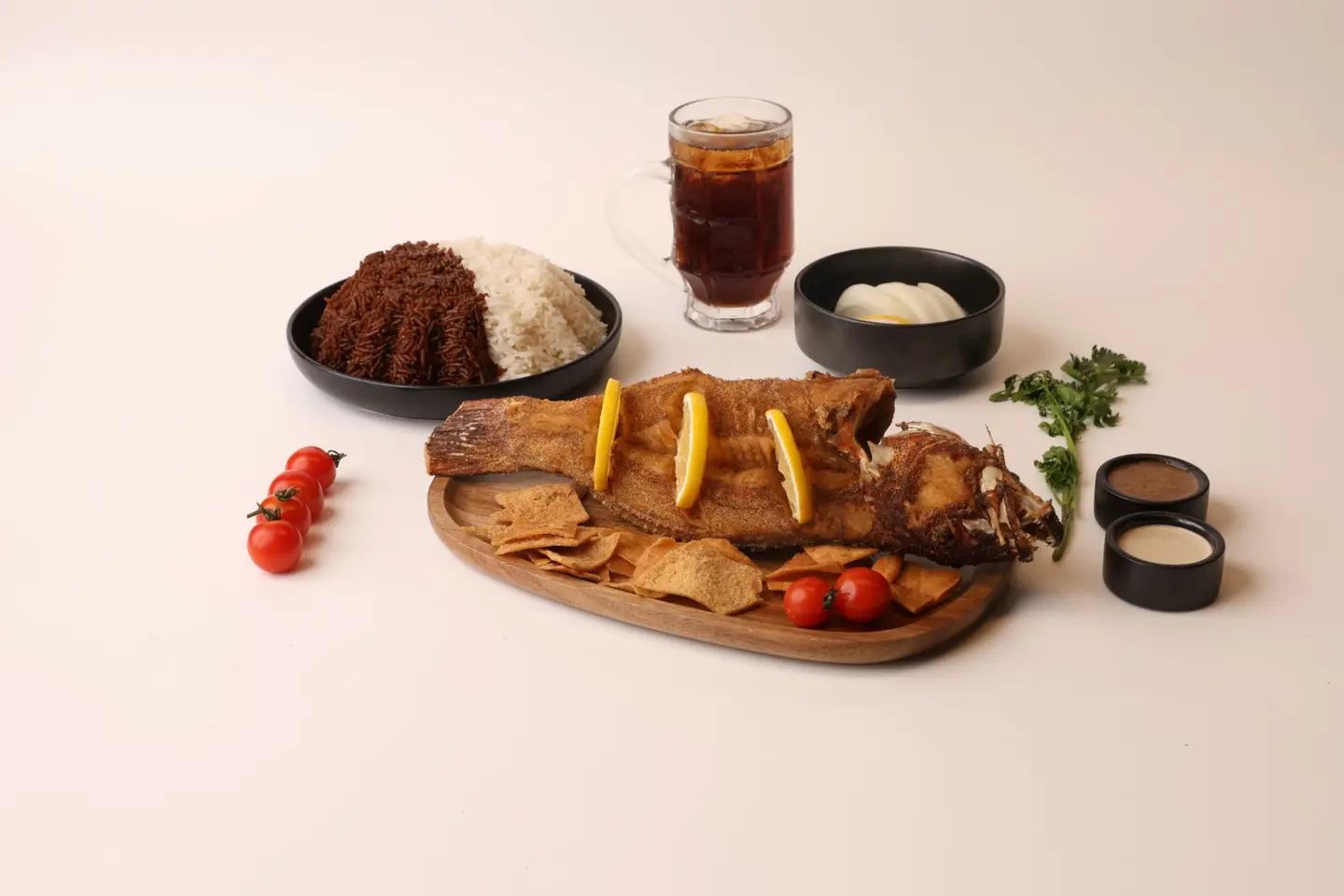 وجبة سمك هامور - مقلي