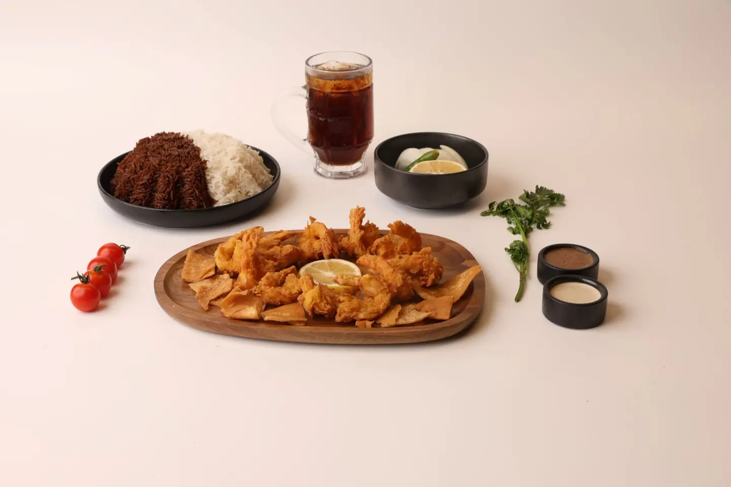 وجبة جمبري - مقلي