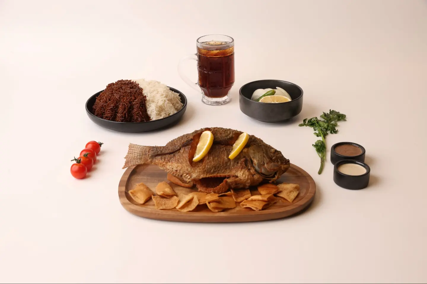 وجبة سمك البلطي - مقلي