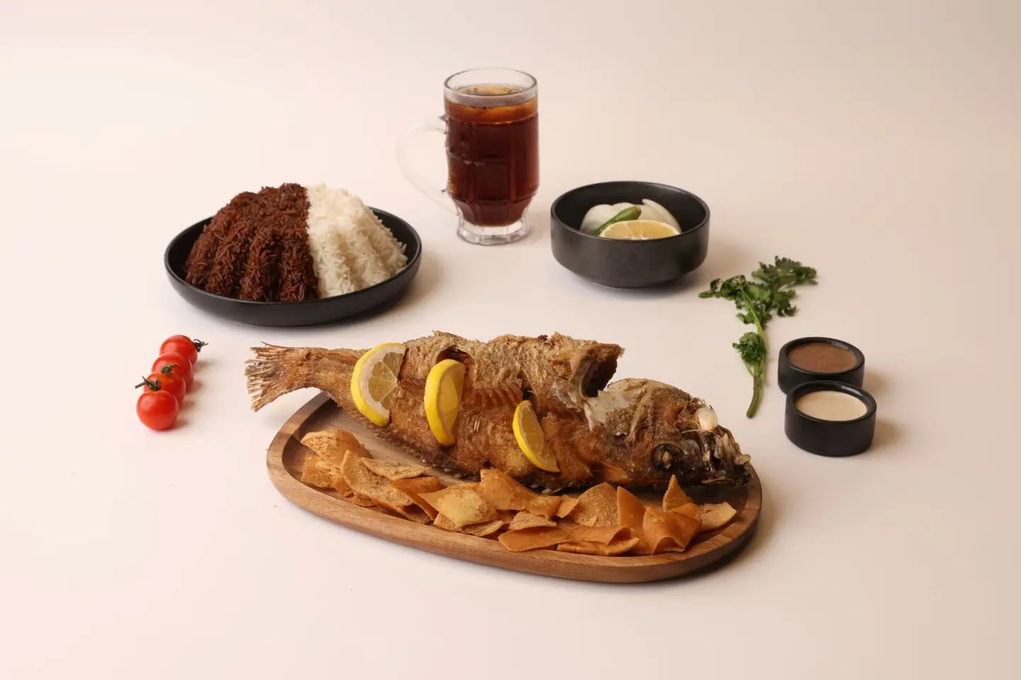 وجبة سمك الحريد - مقلي