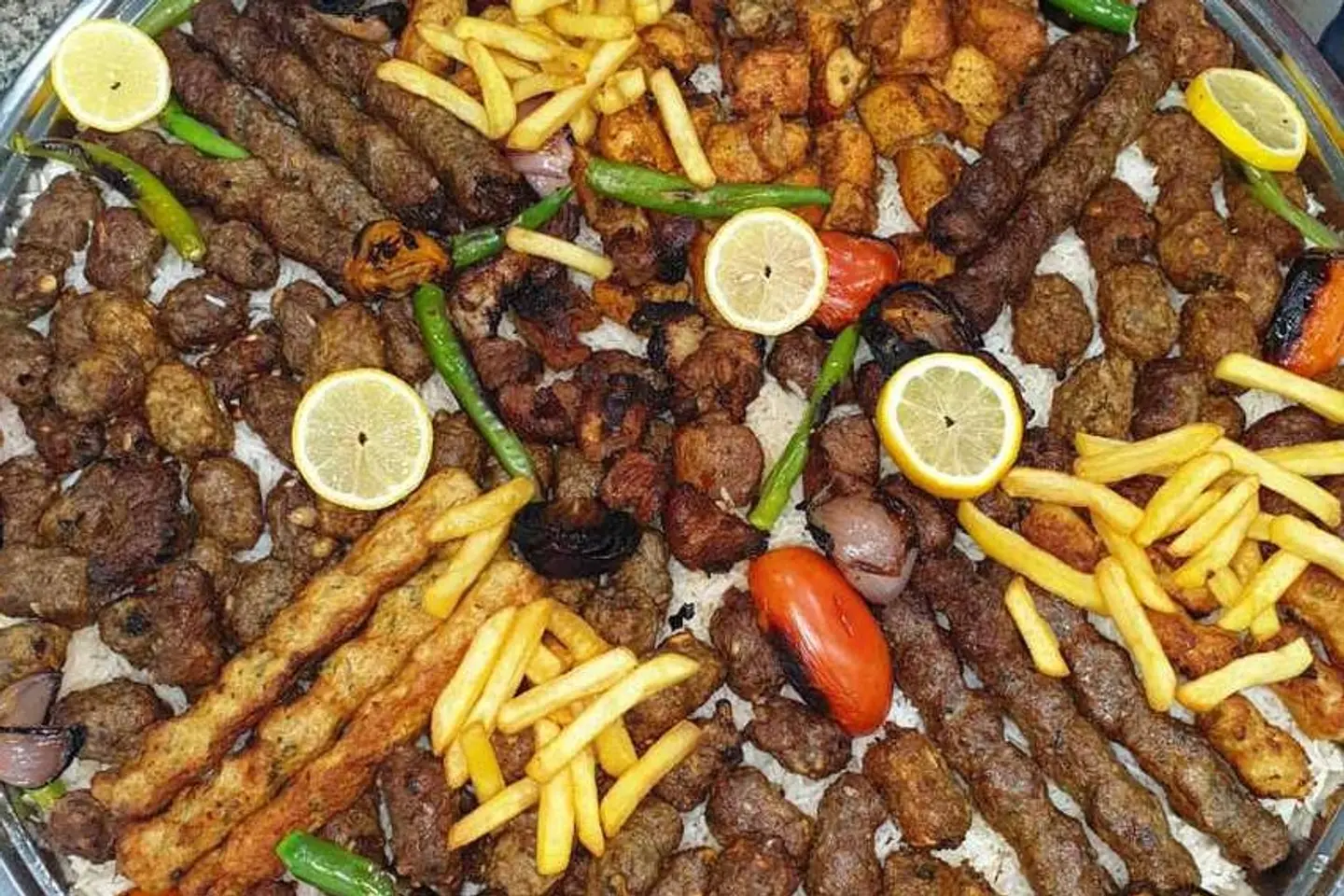 Meat Mix - 16 Skewers Of Mixed Meat With Rice