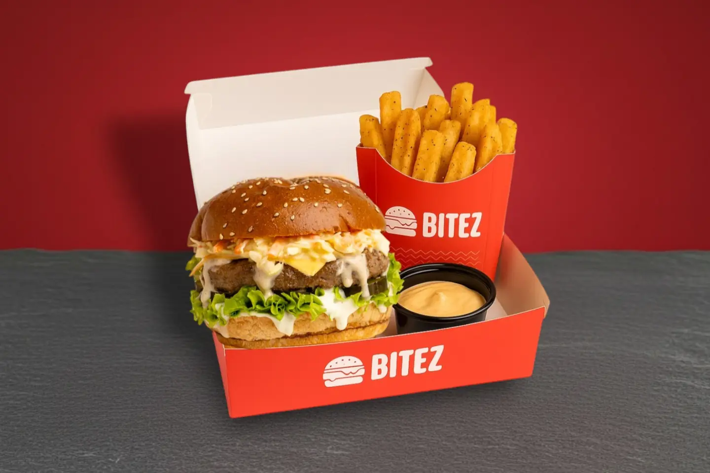 Slaw Taste Burger Meal - Burger