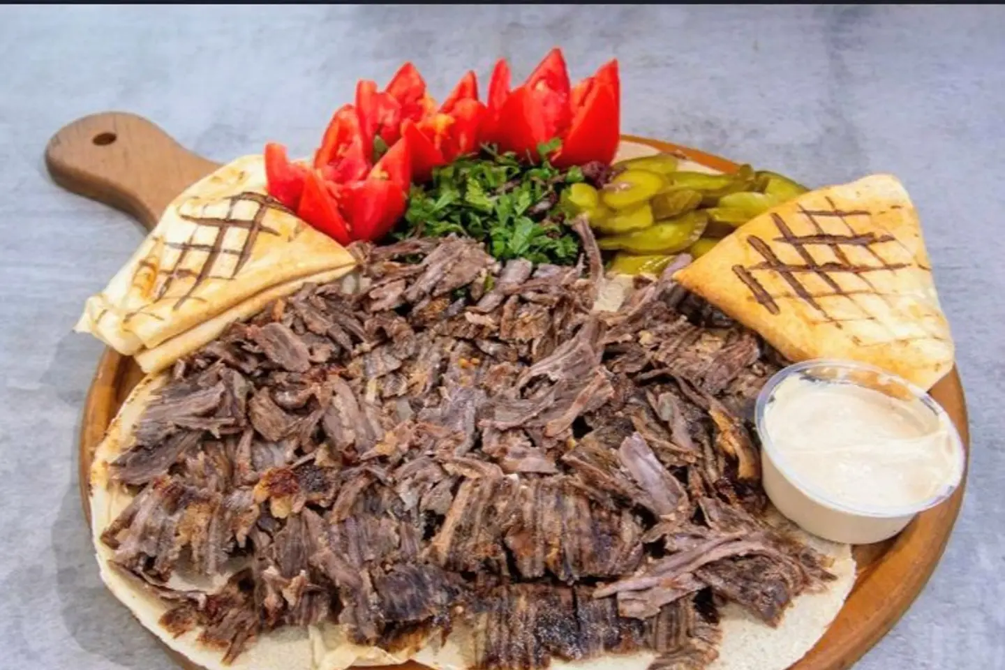 صحن شاورما لحم - صغير