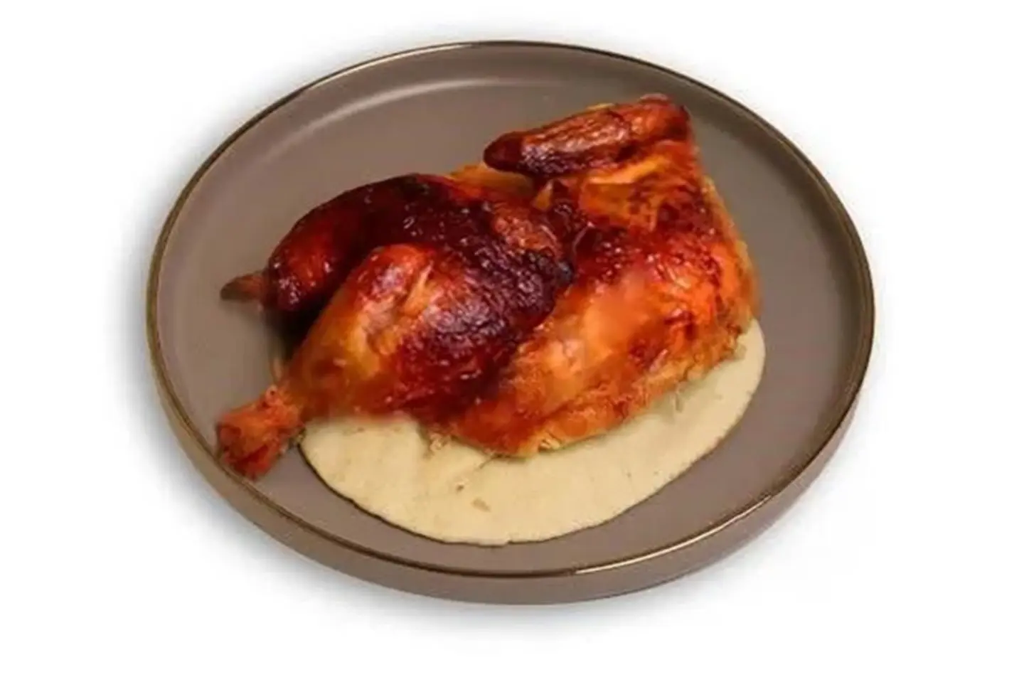 نص دجاج شواية بدون رز - نصف دجاجة