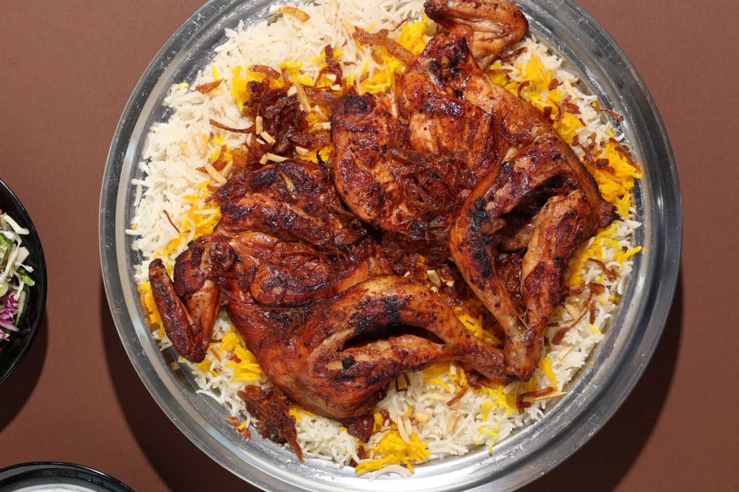 دجاج مظبي مع أرز بيشاور - نص حبة دجاج