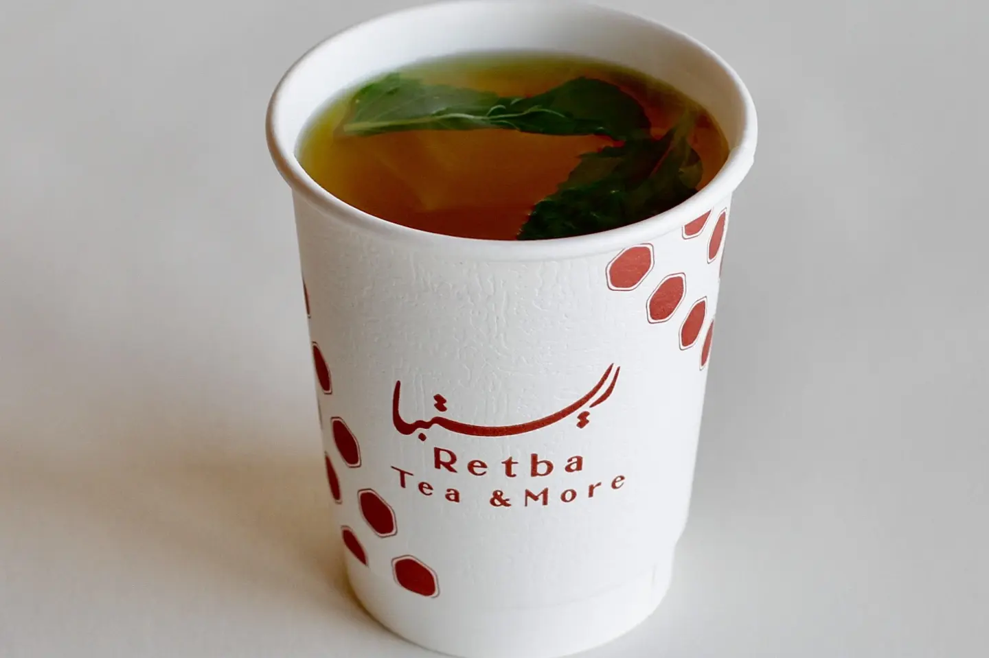 A Cup Of Mint Leaves - Glass Cup