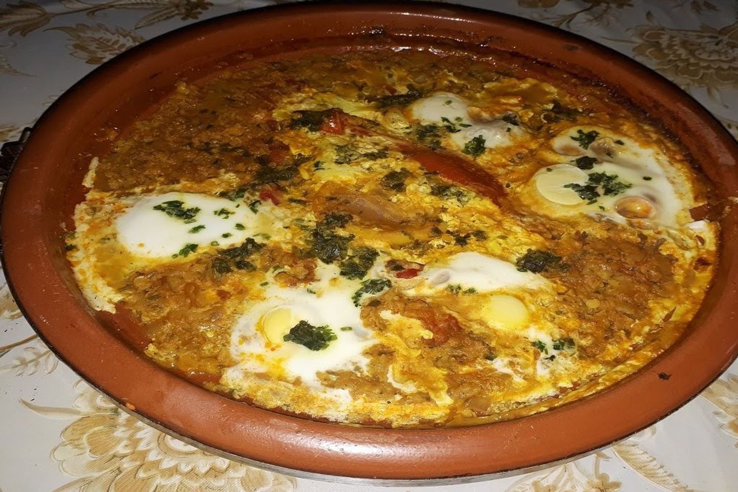 Lentils With Eggs - Dish