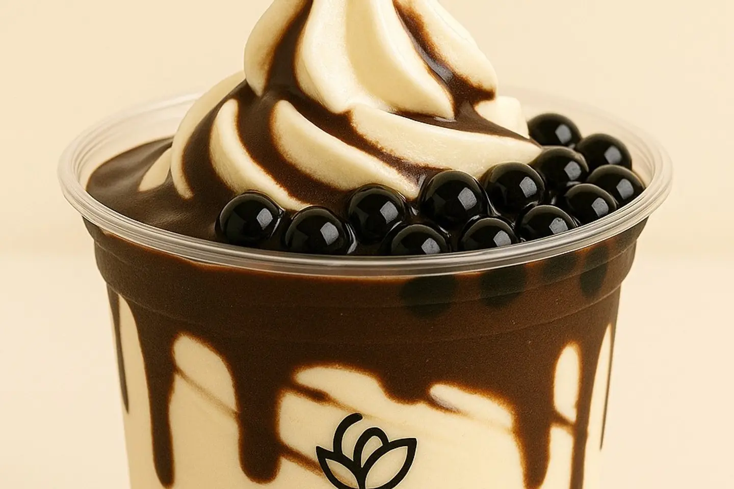 Chocolate Boba Ice Cream - Medium