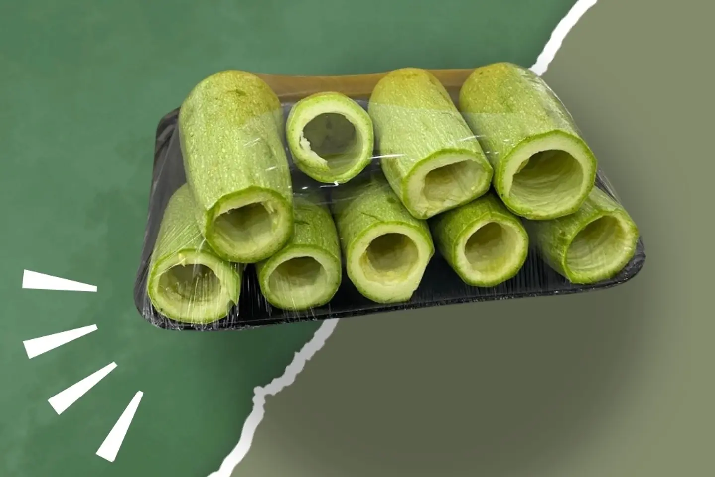 Stuffed Zucchini - Large Plate Of 9 Pieces