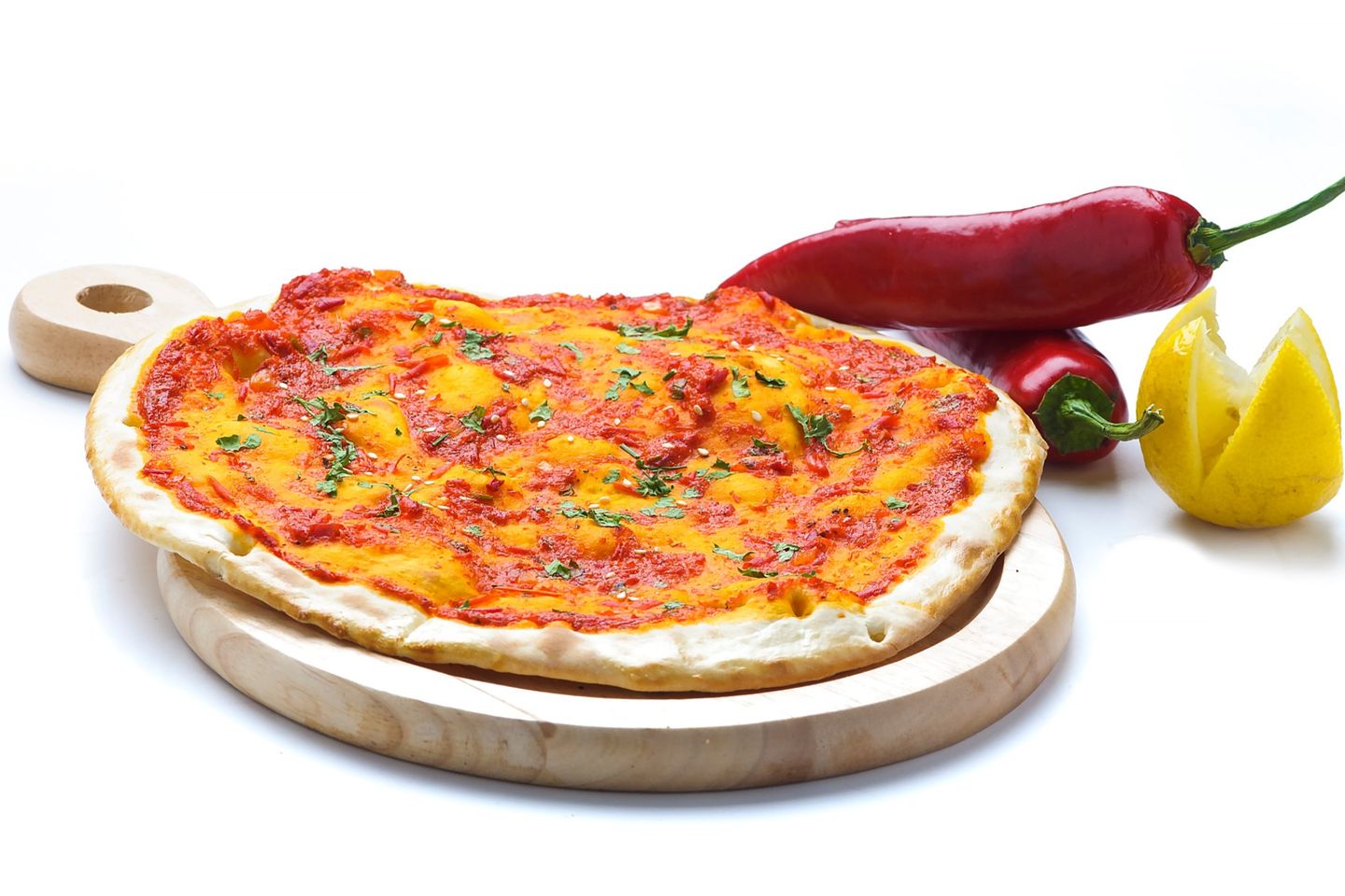 Muhammara Manakish - Manakeesh Filfl Spicy