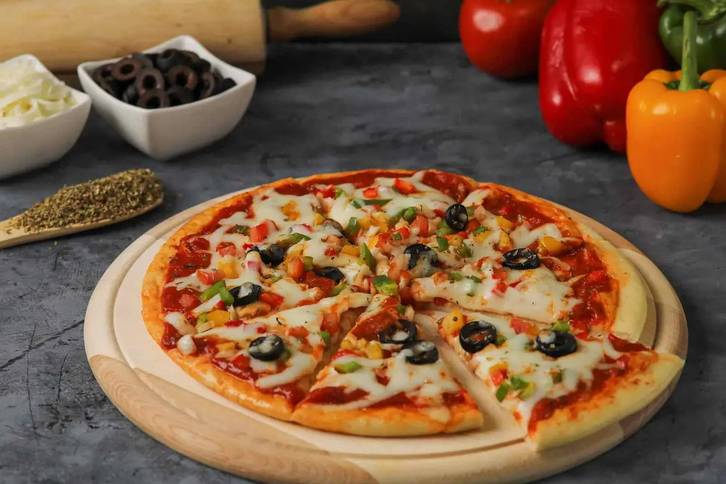 بيتزا خضار - صغير