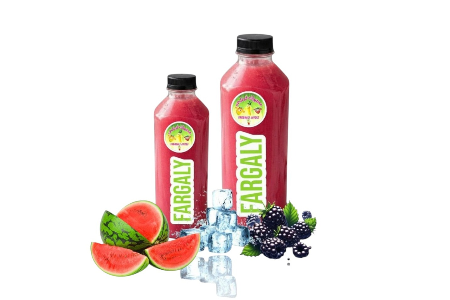 سموذي حبحب توت - صغير