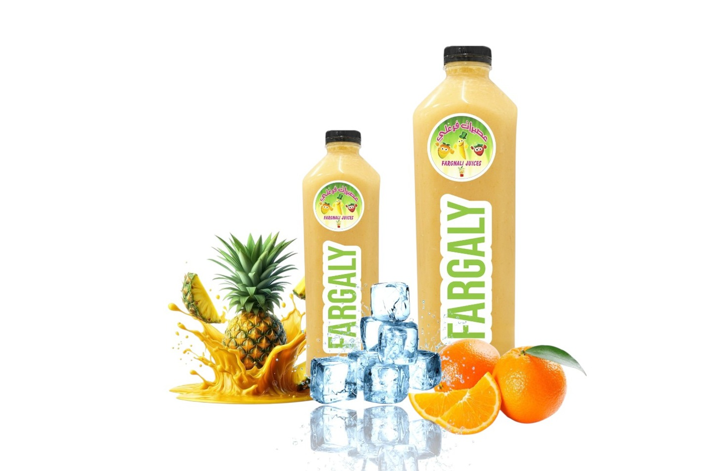 سموذي اناناس برتقال - صغير