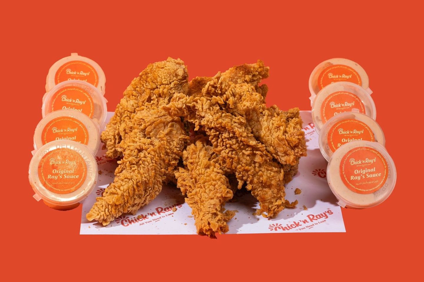 25 Ray’s Finger Gate - 25 Pieces Of Fried Chicken Rays Fingers Comes With 8 Sauce