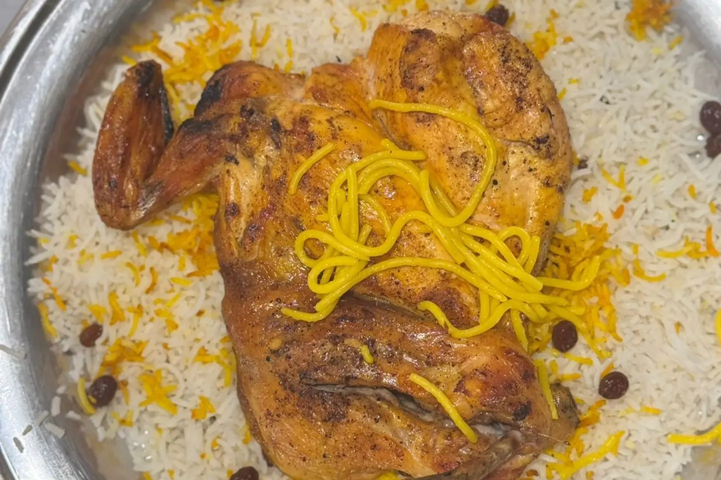 دجاج مظبي على الحجر - نصف حبة دجاج