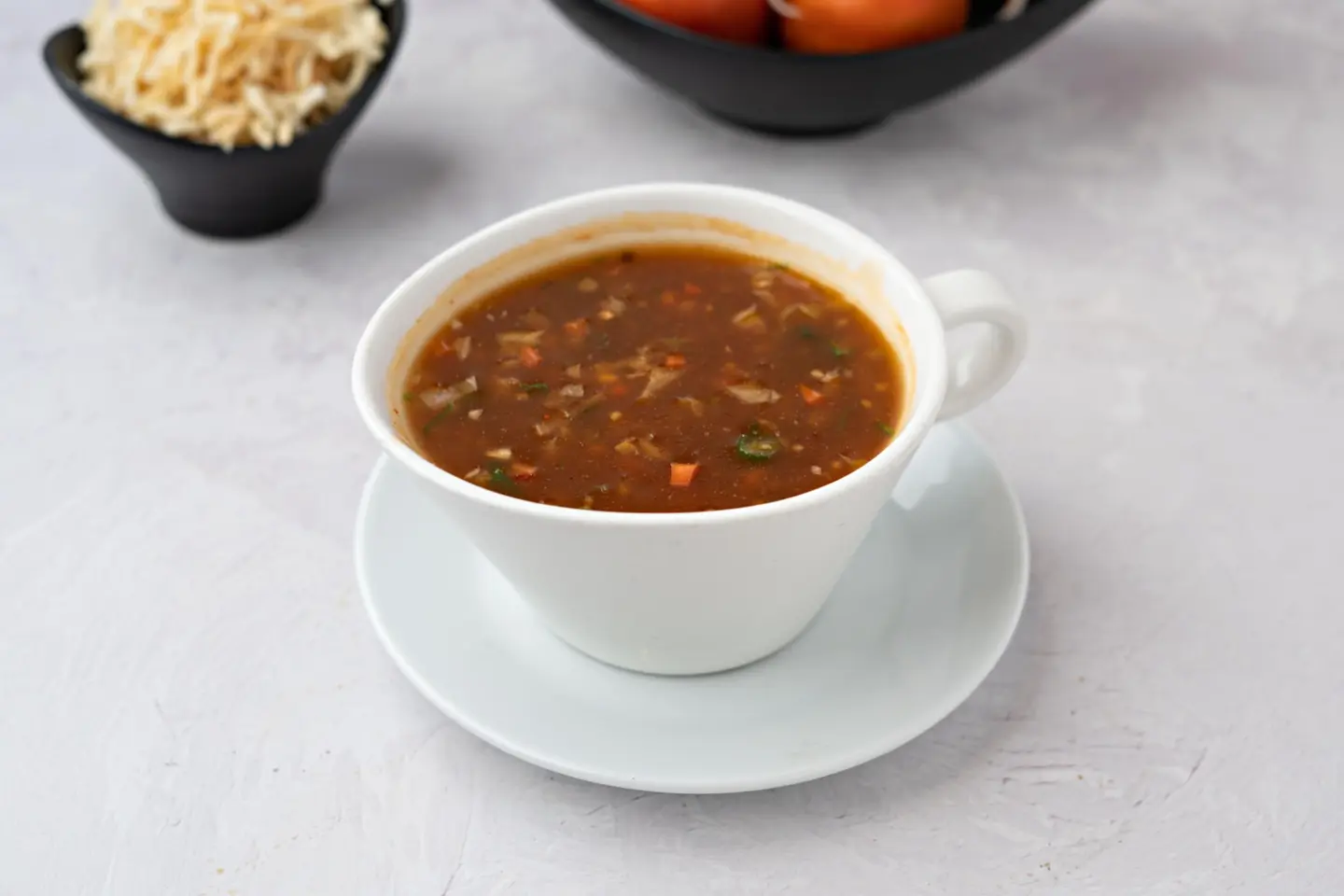 شوربة مانشو الخضار - دجاجة