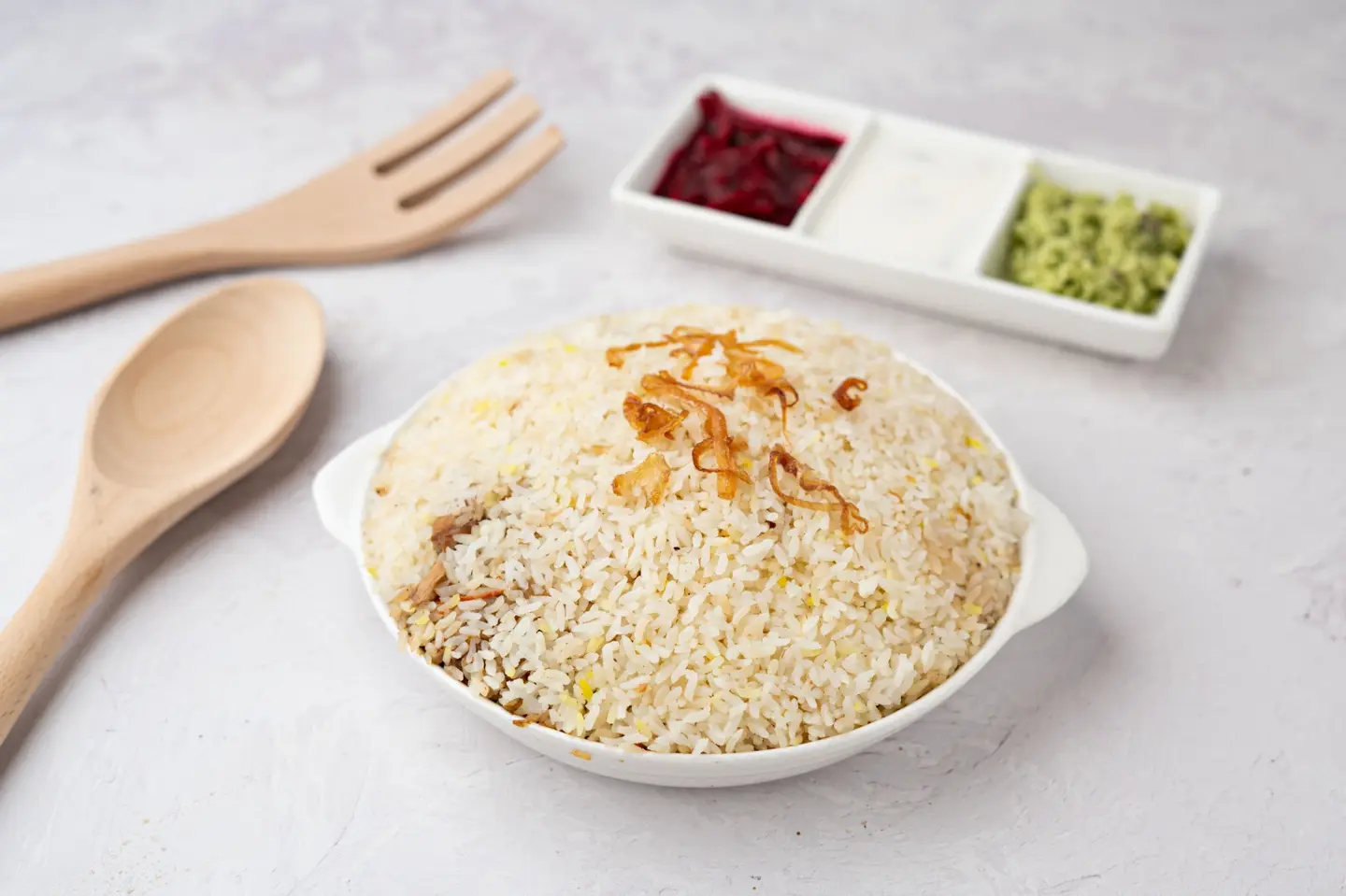 Chicken Dum Biriyani - Banana Leaf