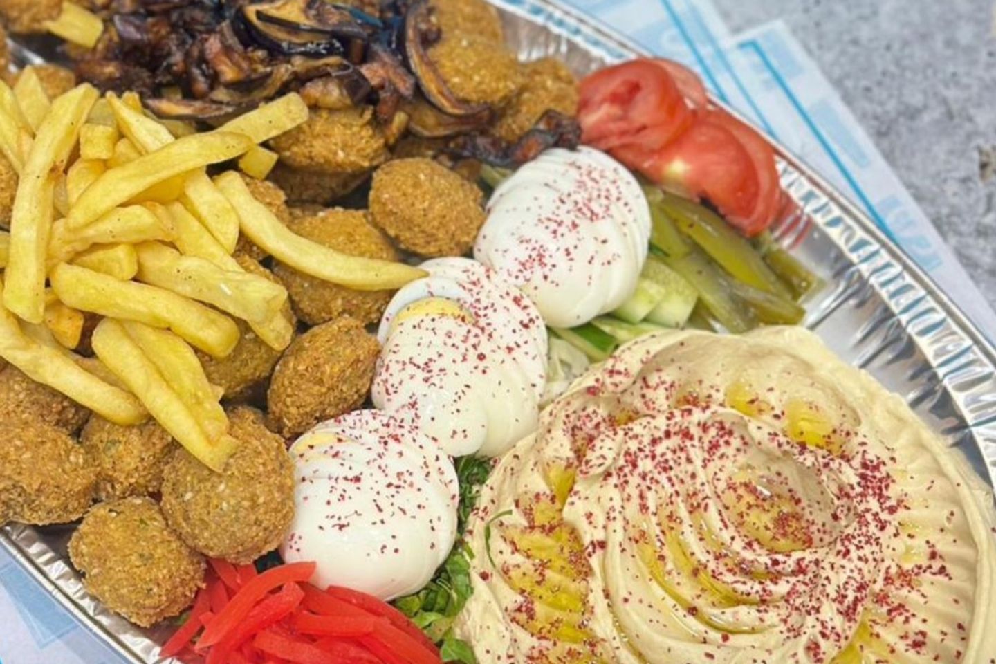 صحن فلافل - صغير