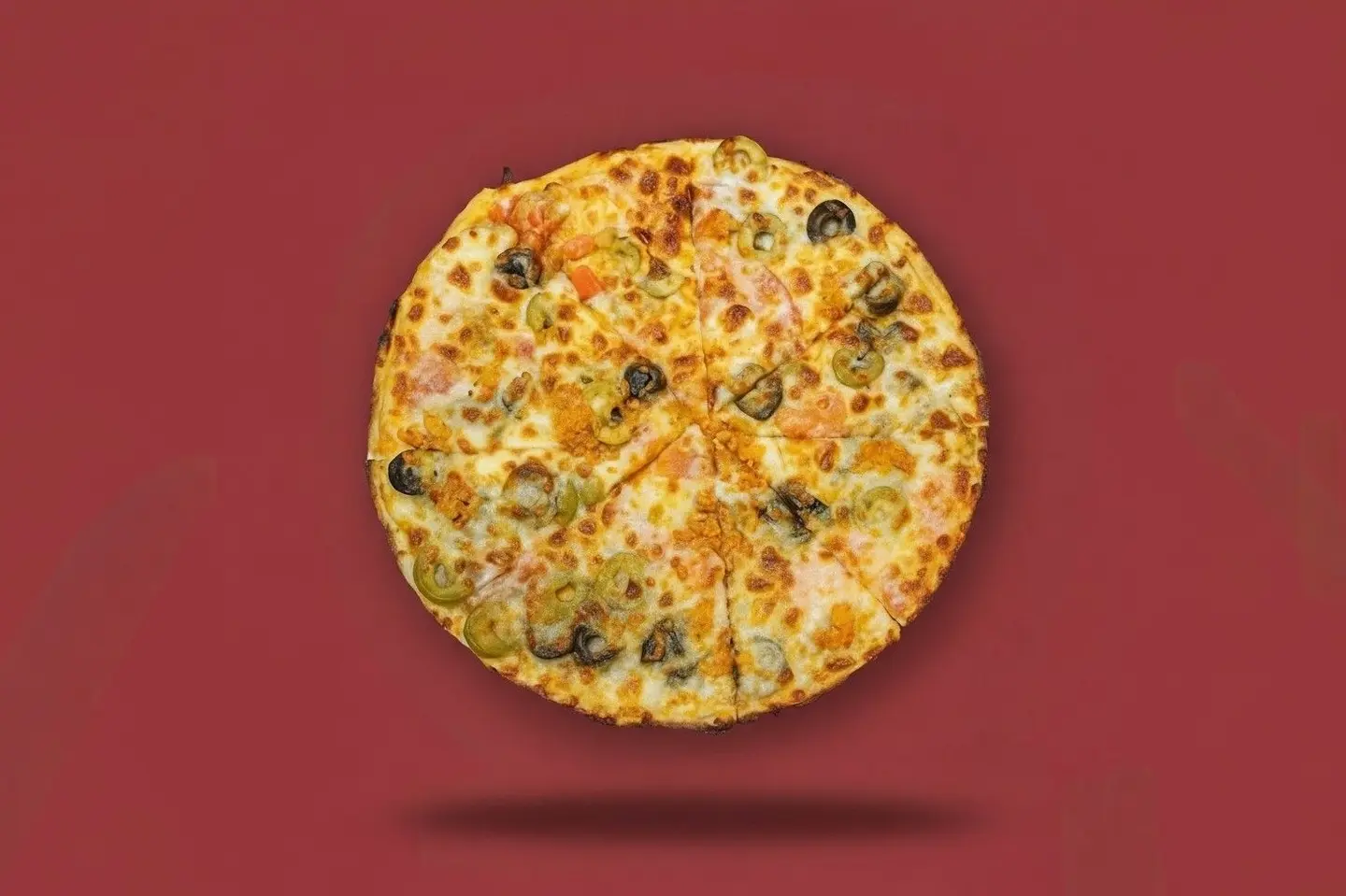 بيتزا دجاج مفروم - وسط