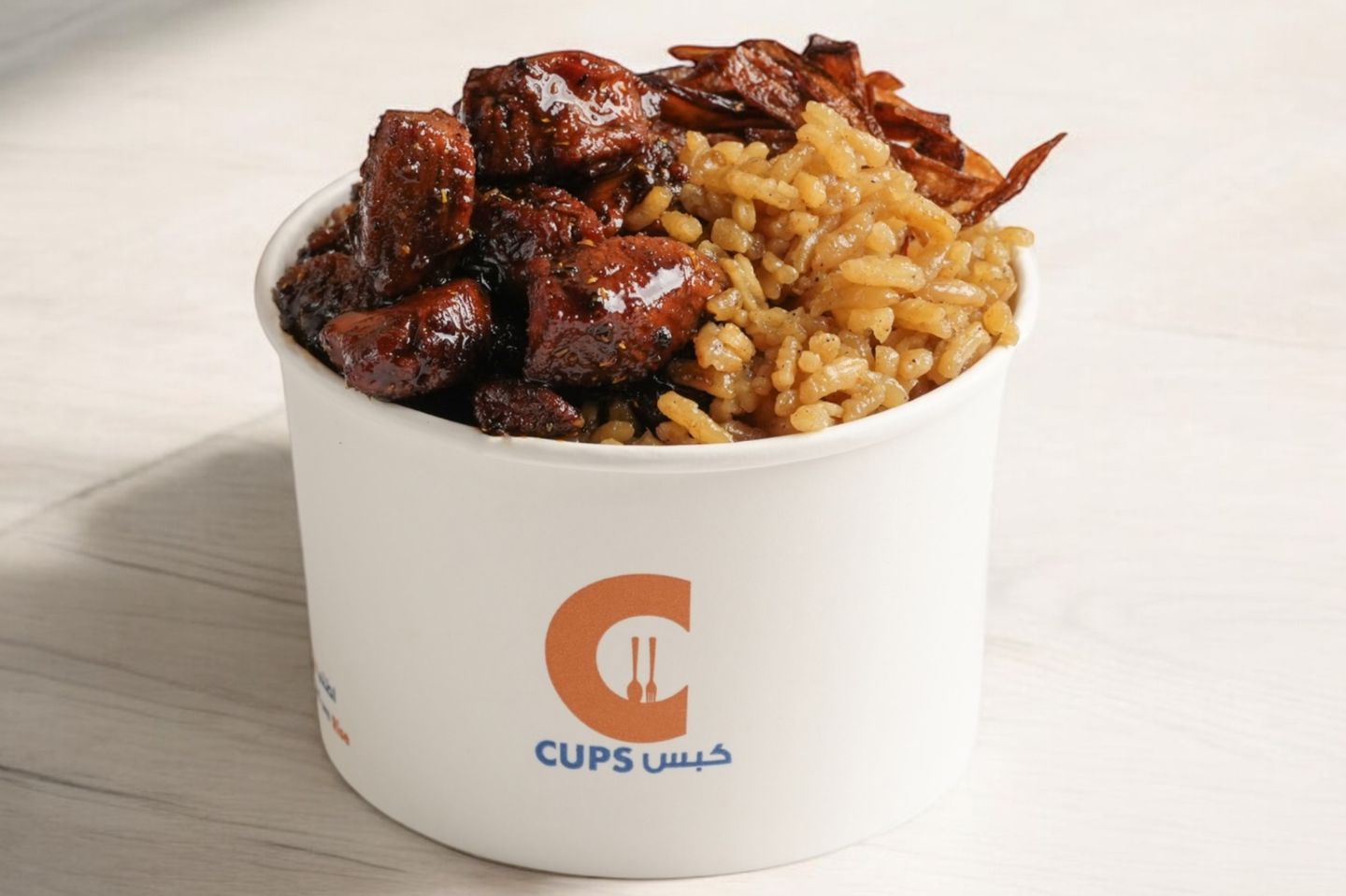 Onion Rice Sweet Chicken Cup Mini Size - Sweet Chicken