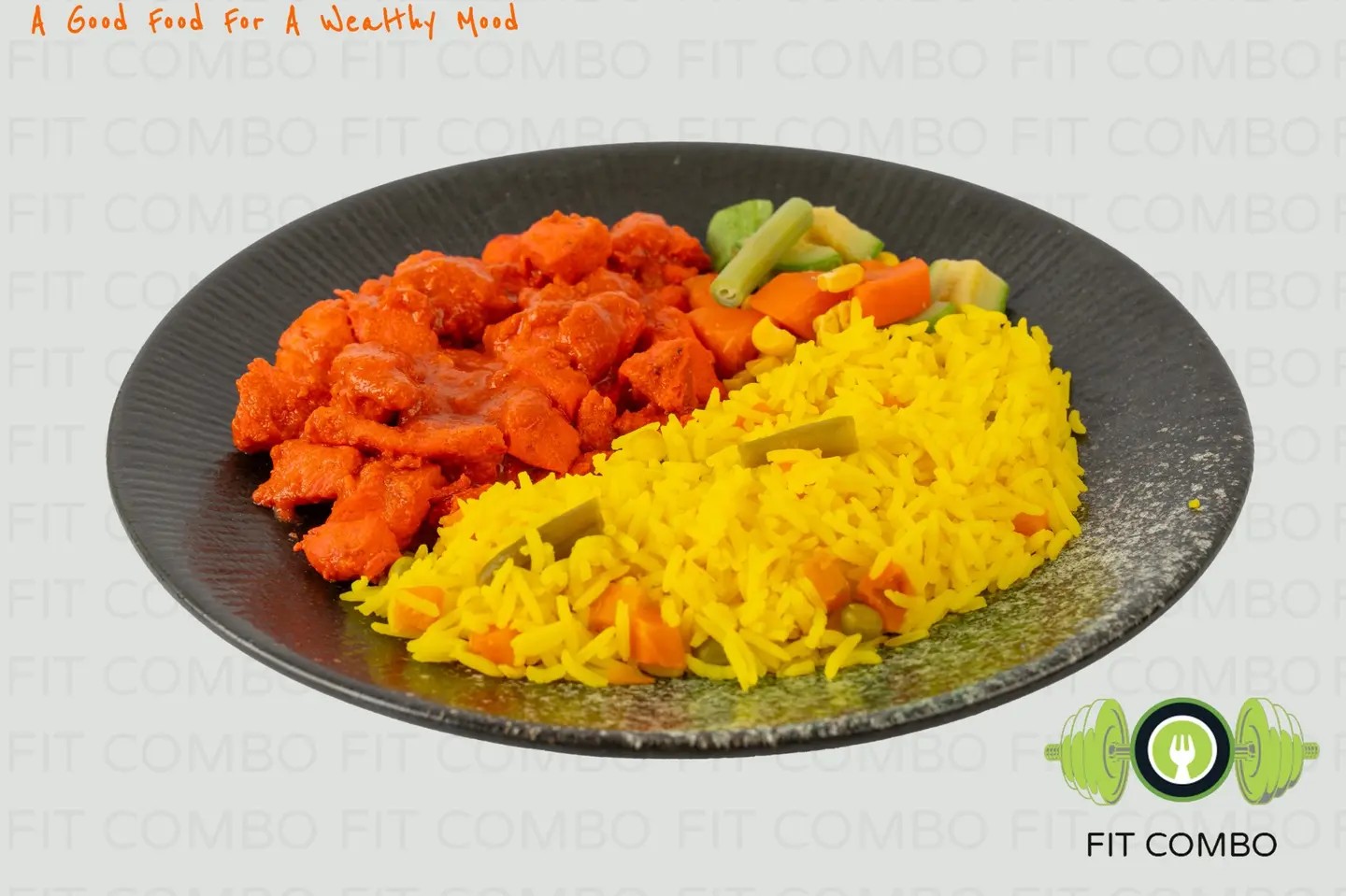 دجاج تكا - رز اصفر مدخن