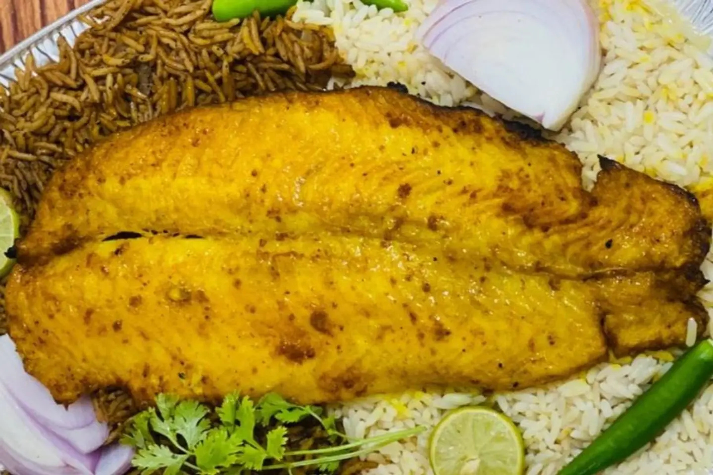 Fish Fillet Meal - Mixed Rice White And Fisher
