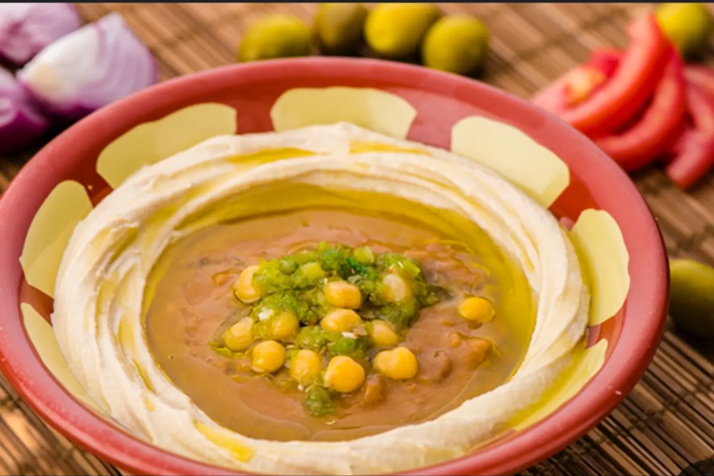 حمص مع الفول - صغير