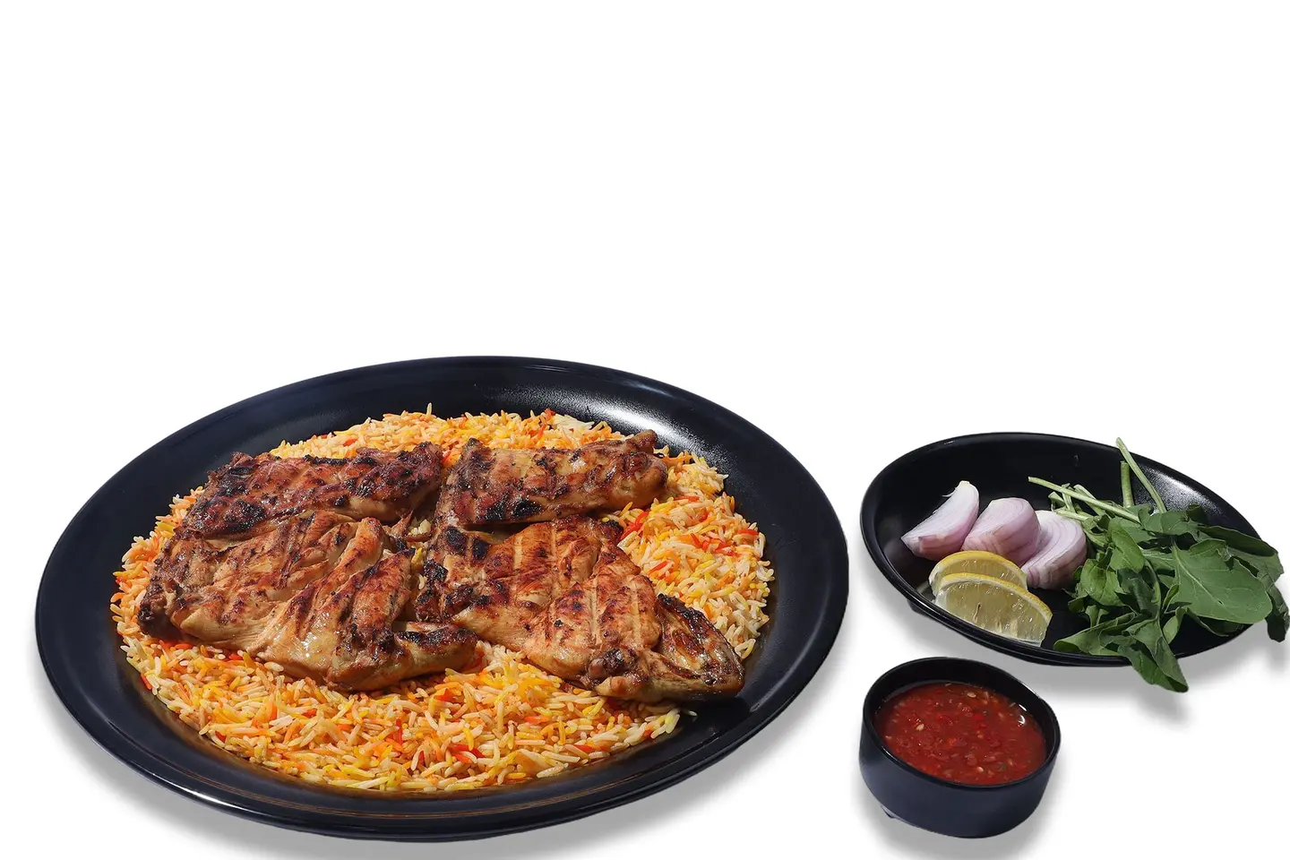 Chicken On Charcoal Biryani Rice - Whole Pcs