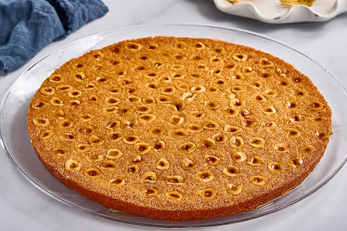 Hazelnut Basbousa   Large Plate - 1000 G
