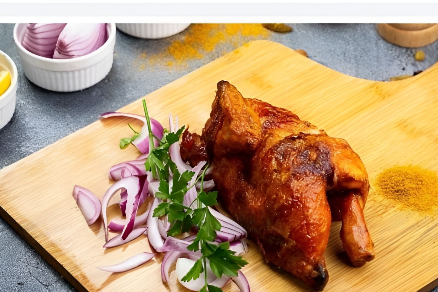 شواية سادة - نص حبة دجاج