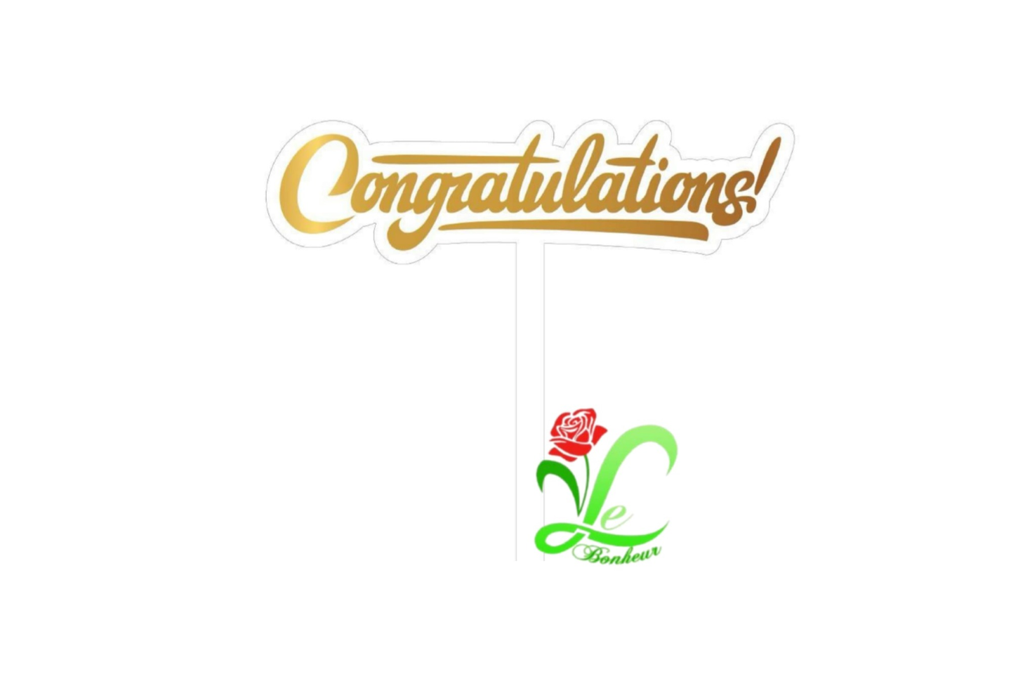 Topping C Ongratula Tions - Golden