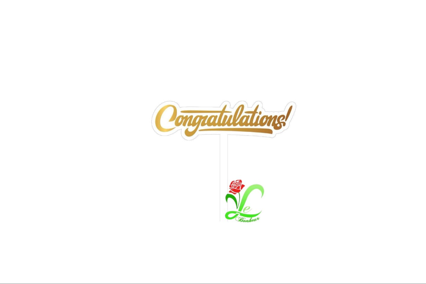 Topping C Ongratula Tions - Golden