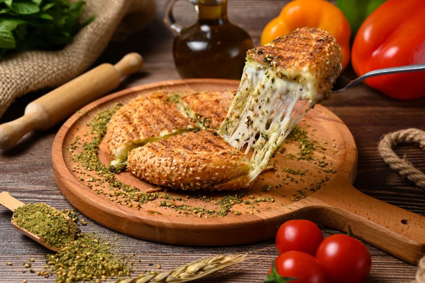 Baked Akkawi With Thyme - Baked Akkawi With Thyme Medium Size