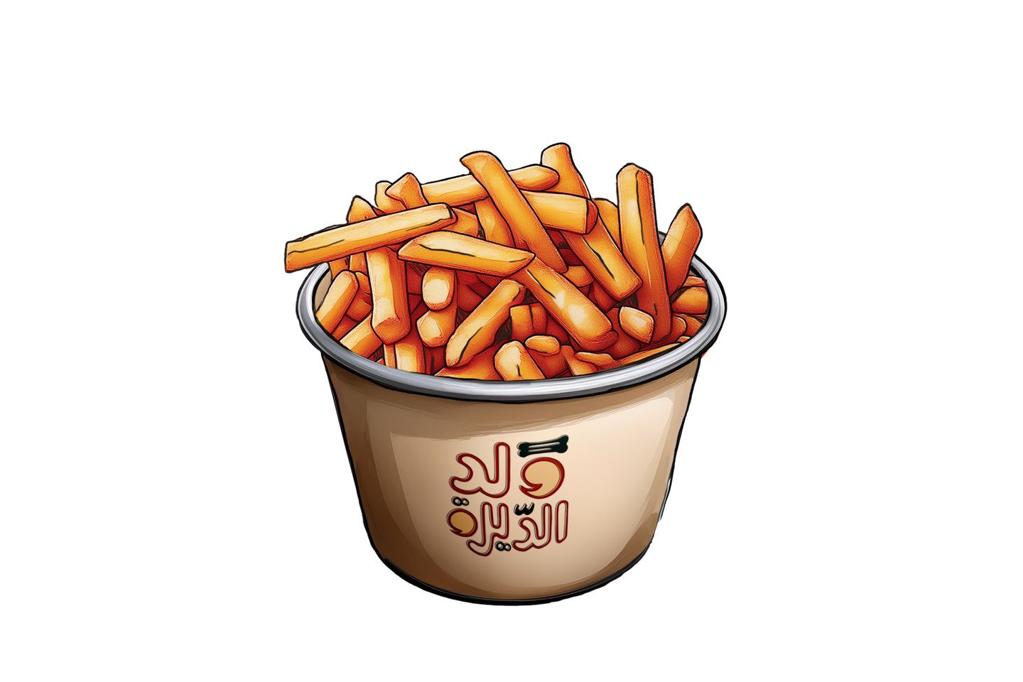 بطاطس أعواد - وسط